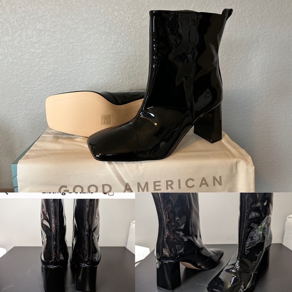 Good American Patent Leather‎ Ankle Booties size 8.5 - Picture 2 of 5